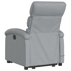 Acheter Maison Chic Fauteuil Relax pour salon, Fauteuil de massage inclinable Gris clair Tissu -GKD92349