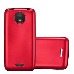 Cadorabo Coque Motorola MOTO C PLUS Etui en Rouge