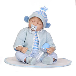 Universal Poupée bébé régénérée quai silicone souple 22/55 cm réaliste poupée jeune fille mariée.