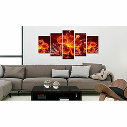 Paris Prix Tableau Imprimé Fiery Flowers 100 x 200 cm