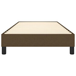 Acheter vidaXL Cadre de lit sans matelas marron foncé 80x200 cm tissu