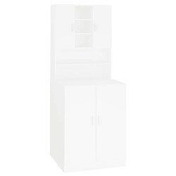 Maison Chic Meuble rangement de salle de bain | Meuble pour machine à laver | Armoire murale de bain Blanc -GKD36146