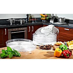 Avis Déshydrateur d'aliments, 3 niveaux de puissance, 5 plateaux extensibles de 33 cm, 400, Transparent, MPM, MSG-02