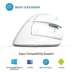 Acheter Universal Mini les souris silencieuses verticales sans fil de souris ergonomique