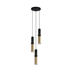 Luminaire Center Suspension Isidora Acier,Aluminium Noir, Bronze Antique