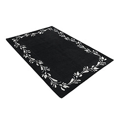 Vidal Tapis de laine 183x124 noir Darya