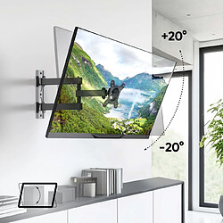 Acheter Onkron Support Mural TV Rotation 360 pour 10 - 32 Pouces TVs, Bras TV Mural Articulé jusqu'à 15 kg - Fixation Murale TV VESA 75x75 & VESA 100x100/Support Mural TV Inclinable Pivotant STE311-B Noir