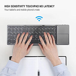 Acheter Universal Ultra-mince Bluetooth avec clavier tactile 3 claviers pliants et portables pour iPad Pro 112020 pour iPad Pro 12.9 2018 2020 | Clavier (noir)