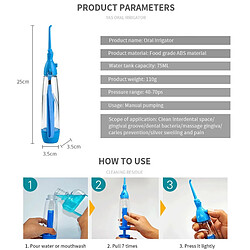 Universal Style oral portable hygiène hygiène irrigation fil dentaire jet cure-dent rinçage nez pulsation eau blanchiment dents nettoyant