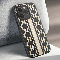 Avis Karl Lagerfeld Coque pour iPhone 14 Pro Dos Cuir Vegan Bords Rehaussés Noir