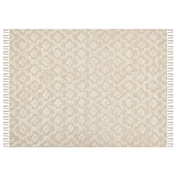 Beliani Tapis en coton 160 x 230 cm beige AKSARAY