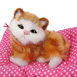 Universal Nouveau mignon animal analogique poupée peluche dormant chat avec son enfant jouet jouet pas cher