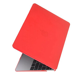 Wewoo Housse Étui rouge et Transparent pour Macbook 12 pouces de protection en cristal de couleur