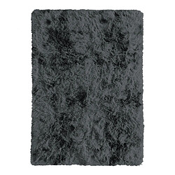 Thedecofactory YOGI EFFECT - Tapis shaggy moderne gris foncé 160x230