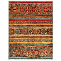 Vidal Tapis de laine 231x175 rouge Torkman