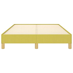 Acheter vidaXL Cadre de lit sans matelas vert 120x200 cm tissu