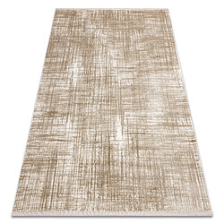 RUGSX Tapis moderne DUKE A0357 beige - Vintage, structuré, très doux, franges 280x370 cm