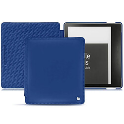 Housse cuir Amazon Kindle Oasis (2019) - Rabat horizontal - Bleu océan ( Nappa - Pantone #15458a) - NOREVE