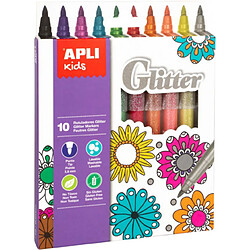 Apli Agipa Marqueurs Glitter Feutres paillettes