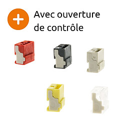 Avis Lot de 5 bornes de raccordement S243 - Conducteurs souples et rigides - 0.6 à 0.8 mm² - 4 pôles - Wago