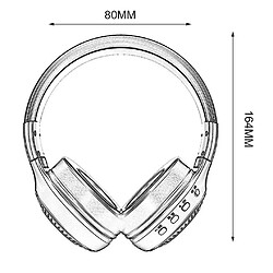 Acheter Universal B19 Casque sans fil Bluetooth Head Usure avec casque stéréo haute fidélité