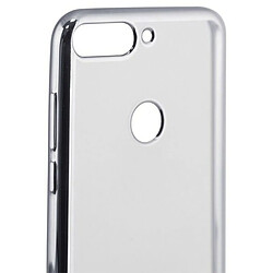 Protection pour téléphone portable Huawei Y7 2018 KSIX Flex Metal TPU Flexible Gris