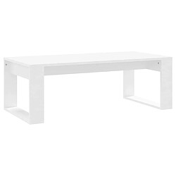 Maison Chic Table basse,Table Console Table d'appoint, Table pour salon blanc 102x50x35 cm bois d'ingénierie -MN35989