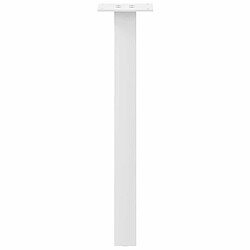 Acheter vidaXL Pieds de table basse 4 pcs blanc 30 cm acier