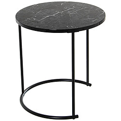 Jeu de 2 tables Alexandra House Living Noir Métal pas cher