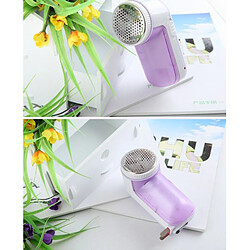 Avis Wewoo AC 100-240V rechargeable enlever le dissolvant de charpie de tissu de peluches violet