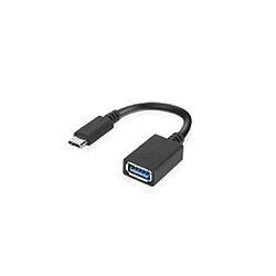 Lenovo LenovoUSB-CtoUSB-AAdapter câble USB 0,14 m USB C USB A Mâle Femelle Noir