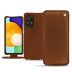 Housse cuir Samsung Galaxy A52 - Rabat vertical - Marron ( Nappa - Pantone #8B4720 ) - NOREVE