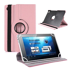 Etui rotatif en simili cuir pour Nokia Lumia 2520 10.1" Rose Clair -VISIODIRECT-