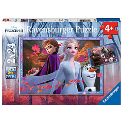 Ravensburger Puzzles 2x24 p - Vers des contrées glacées / Disney La Reine des Neiges 2