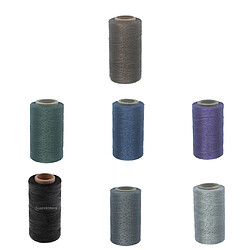 Acheter 7 Pièces 260M 150D Fil De Cire Plat Bricolage Cousu Main Réparation Polyester Cordon