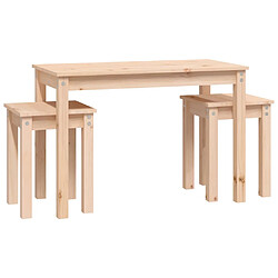 Acheter vidaXL Tables gigognes 3 pcs Bois de pin massif