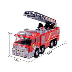 Universal Véhicules de pompiers, canons à jet d'eau, jouets, camions de pompiers, véhicules et musique, lumières LED, éducation, garçons, enfants, jouets, enfants | Voitures de jouets moulées sous pression (rouge)