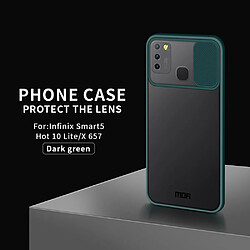 Mofi Coque en TPU Hybride de conception bien protégé vert pour votre Infinix Hot 10 Lite/Smart 5 X657