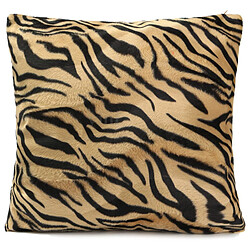 Acheter 2 Pcs 45x45 cm Imprimé Animal Taie d'oreiller Leopard Zebra Canapé Voiture Housse de Coussin Un