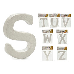 Lettres STUVWXYZ Blanc polystyrène (2 x 23 x 17 cm) (8 pcs)