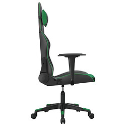 Acheter Maison Chic Chaise de jeu, Chaise gaming, Fauteuil gamer d'ordinateur,Chaise de Bureau Noir et vert Similicuir -GKD51797