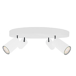 Lumière Oeil Plafond Spots Grappes Blanc, 30cm, 4x GU10