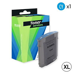 TONER SERVICES Compatible HP 940XL Cartouche Cyan C4907AE (H940XLC)