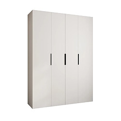 Abiks Meble Armoire à portes battantes Como 4 245,5/180/40 4 portes (blanc/noir)