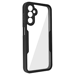 Avizar Coque 360° pour Galaxy A14 Dos Rigide Protection Écran Souple Contour Noir