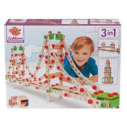 EICHHORN Jeu Construction Bois - Golden Gate 3 en 1 - 444 Pieces