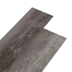 vidaXL Dalles de plancher PVC 4,46 m² 3 mm autoadhésif bois rayé