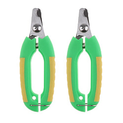 2pcs tondeuse coupe-ongles en alliage de chat en alliage de chat pour les petits animaux verrouiller vert s pas cher