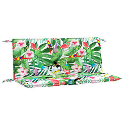 vidaXL Coussins de banc de jardin lot de 2 multicolore 120x50x7 cm