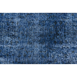 Vidal Tapis de laine 262x132 Bleu Ultra Vintage